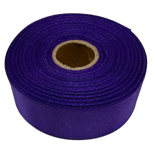 Атласна стрічка для рукоділля Bambi АБ-312, 2,5 см x 23 м, фіолетовий - фото 1