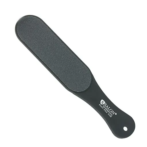 Тертка для п'яток Salon Professional 414 Професійна двостороння пемза для педикюру Чорний - фото 1