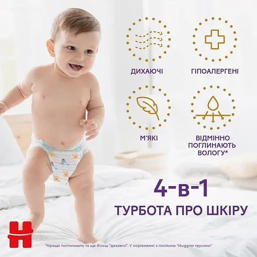 Уцінка. Підгузки-трусики Huggies Extra Care Pants Box 6 (15-25 кг) 60 шт.   - фото 4