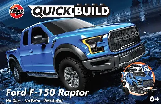 Конструктор Airfix джип QUICKBUILD Ford F-150 Raptor синій J6037