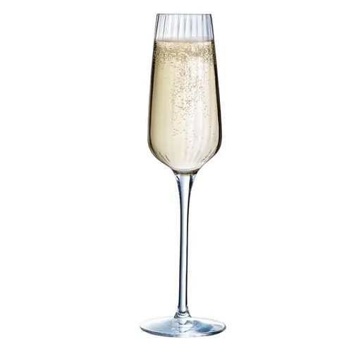 Набор бокалов C&S Symetrie для шампанского 6х210 мл хрустальное стекло Krysta (V2697/1) - фото 2