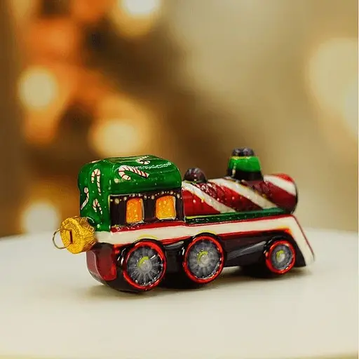 Ялинкова прикраса Різдвяні історії Солодкий експрес скло (4820001084665) - фото 4