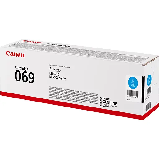 Картридж Canon 069 MF752Cdw/MF754Cdw/LBP673Cdw Cyan 1900 стор teh0015534 - фото 4