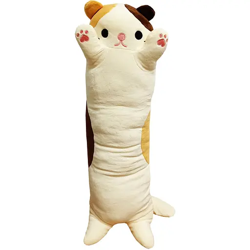 М'яка іграшка антистрес Bambi Кіт батон 70 см біла