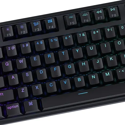 Клавіатура Keychron C3 Pro V2 87Key K pro Red USB-A QMK Hot-swap 8K EN/UKR RGB Black (C3PX-H1-UA) - фото 10