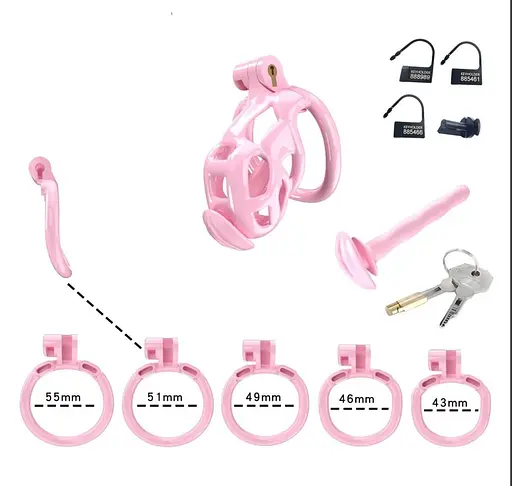 Рожевий Комплект Цнотливості Cobra Nano З Уретральним - фото 2