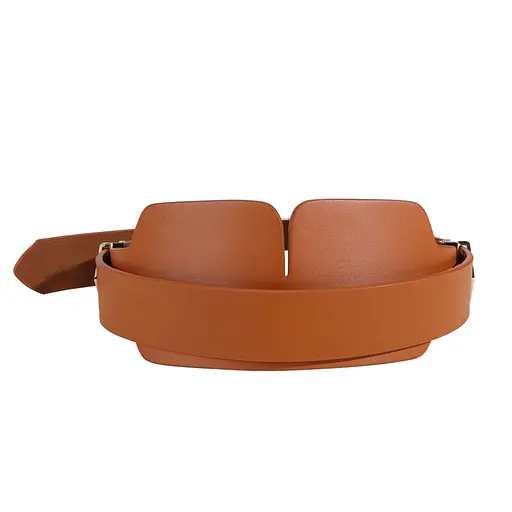Маска на очі Lockink Luxury Leather Blindfold Kit коричневий - фото 7