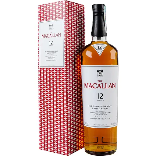 Віскі The Macallan Double Cask 12 yo Single Malt Scotch Whisky 40% 0.7 л в подарунковій упаковці