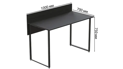 Компьютерный стол Скай 75x100x70 черный ДСП Сосна Кембра 16мм FRD-103645 - фото 2