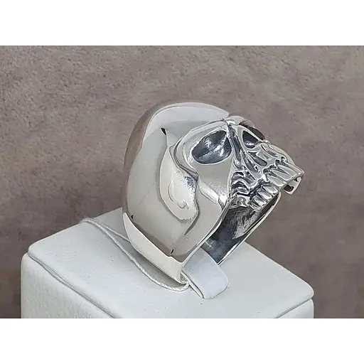 Срібна чоловіча печатка Vegas Череп. 60002РЧ 22 - фото 4