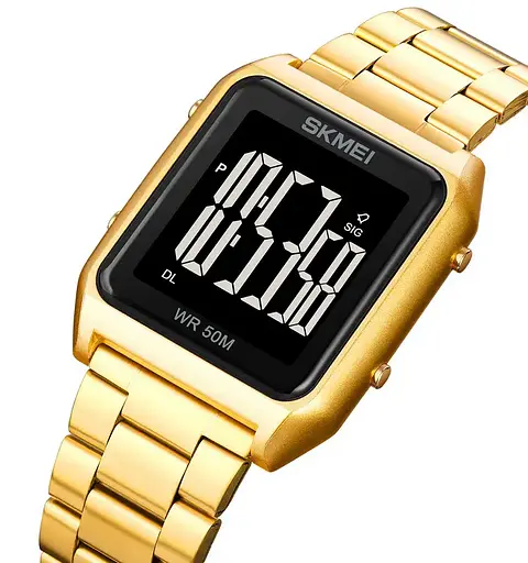 Чоловічий наручний годинник Skmei 1879 (Золотистий) - фото 3