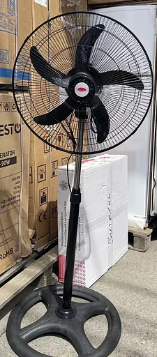 Напольный вентилятор Wimpex WX-1811 200Вт 50см с защитной решеткой и регулировкой высоты 30м² Черный - фото 3