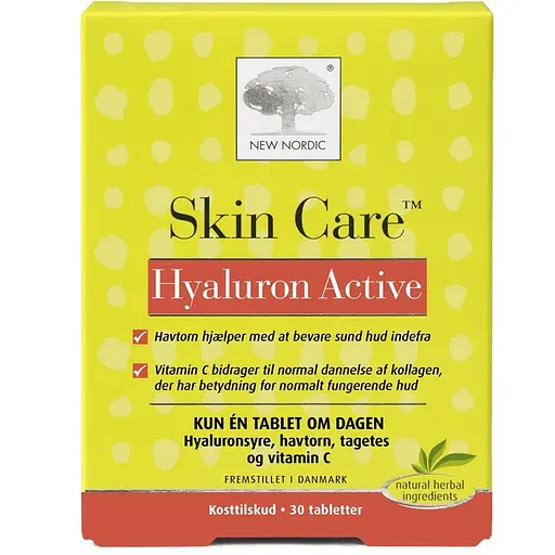 Витамины для кожи New Nordic Skin Care Hyaluron Active 30 таблеток