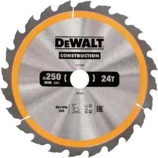Диск пиляльний DeWalt Construction 250 х 30 мм (DT1956)
