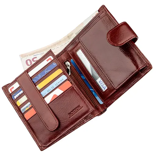 Мужской кожаный кошелек Boston 11х12 см acs0016088 - фото 3