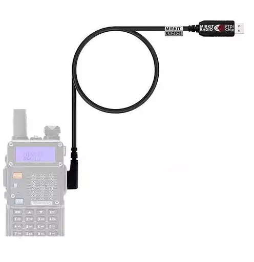 Кабель Mirkit FTDI Model 1 Standart Black для програмування рацій з роз'ємом K2 Baofeng - фото 5