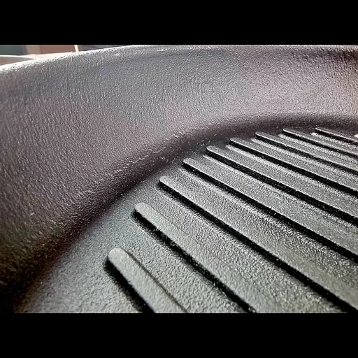 Сковорода Maysternya чавунна Ø24 см гриль с деревянной ручкой (Т308) - фото 2