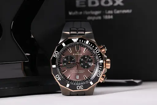 Годинник Edox Delfin Chronograph 10112 357GRNCA BRNR - фото 2