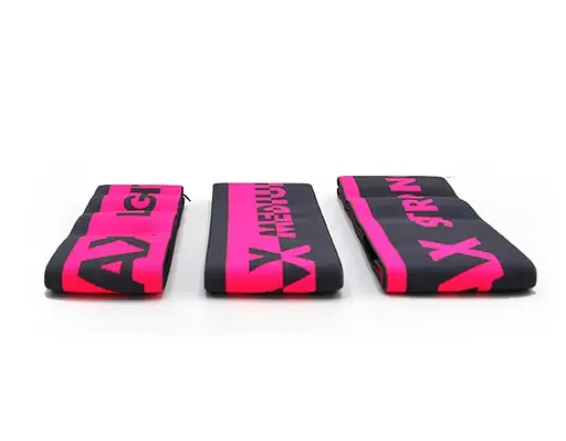 Набір тканинних гумок MadMax MFA-305 Hiploop для фітнесу та спорту 3 шт. Grey/Pink (MFA-305-3set) - фото 6