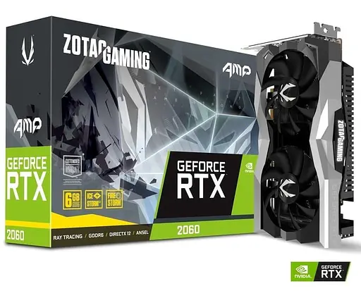 Видеокарта Zotac RTX 2060 6Gb AMP (ZT-T20600D-10M) (GDDR6, 192 bit, PCI-E 3.0 x16) Б/у - фото 5