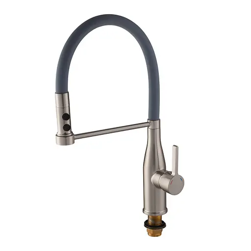 Змішувач для кухні Mixxus Premium Summer 017 SS Color з гнучким виливом MI6963 Нержавіюча сталь - фото 7