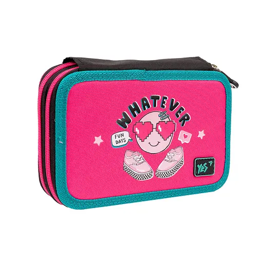 Шкільний пенал твердий Yes HP-01 твердий подвійний Lovely Smile - фото 1