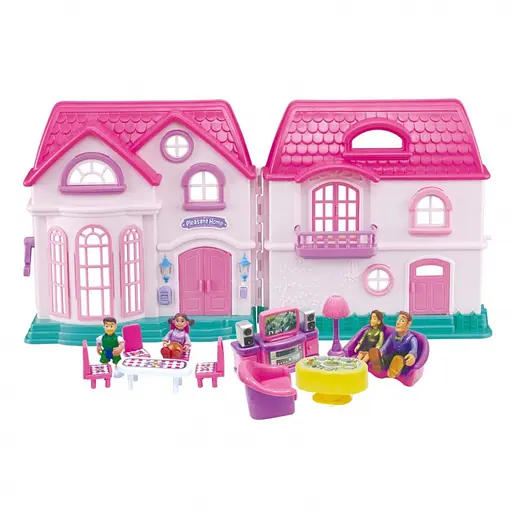 Будиночок для ляльок 16428 великий подвійний - фото 1