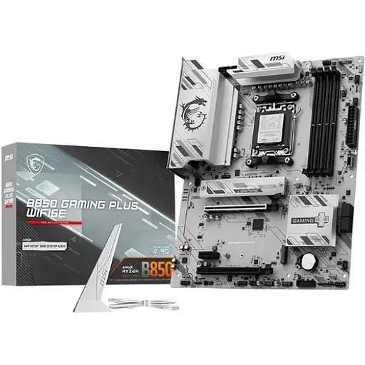 Материнская плата MSI AM5 B850 Gaming PLUS WIFI6E, B850, 4xDDR5, Int.Video (CPU), 4xSATA3, 2xM.2, 2xPCI-E 4.0 x16, 1xPCI-E 3.0 x1, ALC897, Realtek 8125D 2.5G, WiFi 6E, Bluetooth 5.3, 11xUSB 3.2 / 4xUSB 2.0, HDMI/DP, ATX - фото 2