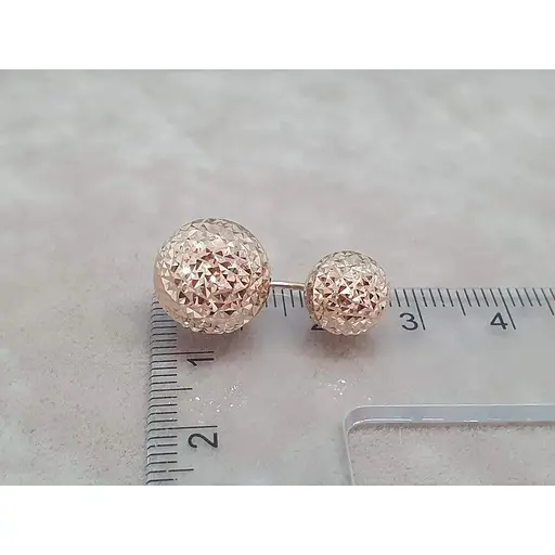 Золотая серьга-пирсинг Favoritum. 310129_12_АБол - фото 4