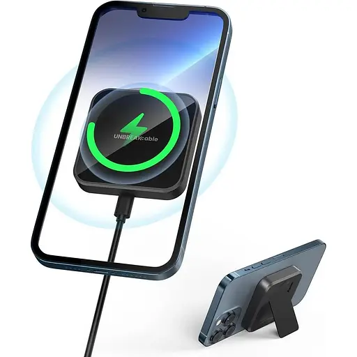Магнітний бездротовий зарядний пристрій UNBREA 15 Вт із кабелем живлення USB-C, сумісний з iPhone