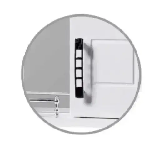 Дзеркало з 2-ма шафками ПіК Корфу Z-11 95 см Білий 30412 - фото 3