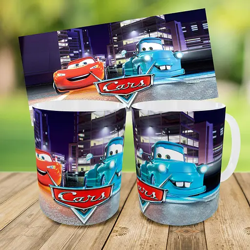 Набір: дитяча сумка-бананка+кружка Тачки Блискавка Маквін 32х15см, бананка для хлопчика через плече на подарунок (00983) - фото 3