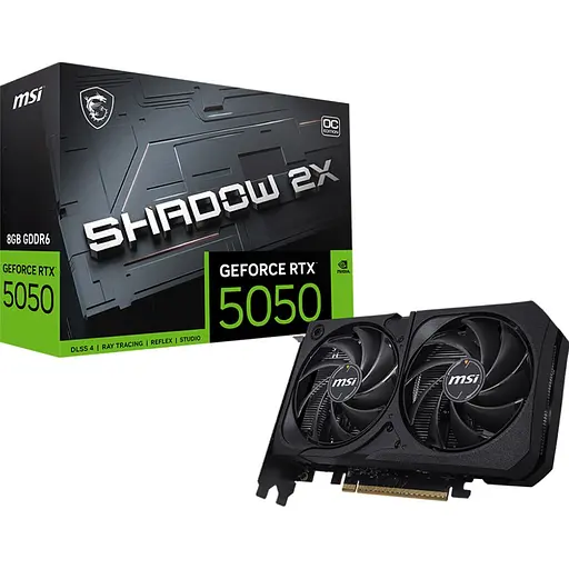 Відеокарта MSI GeForce RTX 5050 Shadow 2X OC 8GB (G5050-8S2C) UA [149020]