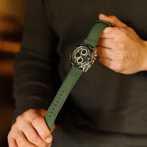 Наручний годинник чоловічий Naviforce Fly ArmyGreen Сріблястий (2743) - фото 6