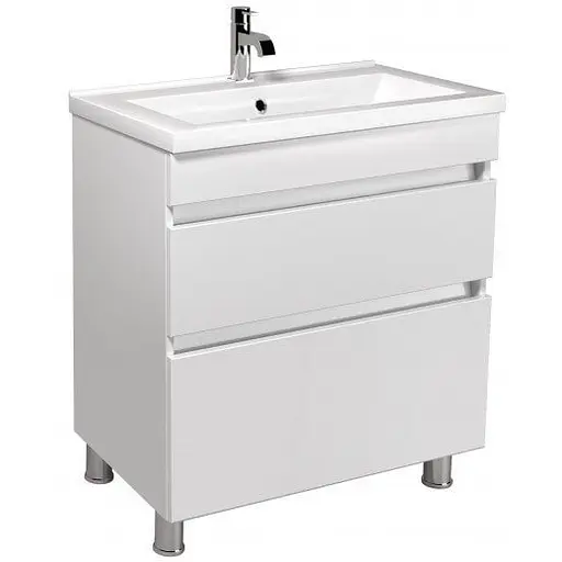 Тумба Мойдодир MoonShine 70 с умывальником Cosmo 70 напольная Белый - фото 1