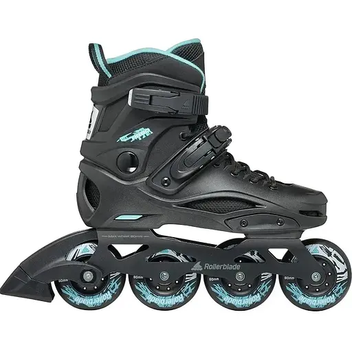 Ролики Rollerblade RB 80 W 42 Black/Light blue (1012-07400600-774-270) - фото 2