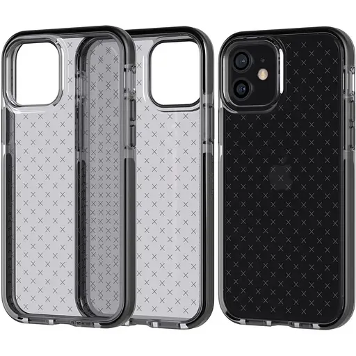 Оригинальный противоударный силиконовый чехол Tech21 Evo Check для iPhone 12 Pro (6.1") Smokey Black T21-8373 - фото 10