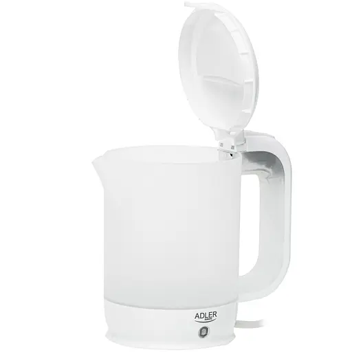 Электрочайник Adler AD 1381 дорожный 900 Вт 0.5 л 2 чашки ложка белый - фото 4