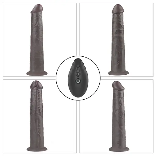 Вібратор Lovetoy Dual-Layered Silicone Nature Cock 10'' 25.3 см (чорний) - фото 4