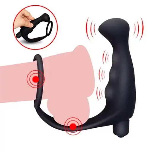 Анальний вібромасажер простати Roger-4 Чорний K000575 - фото 2