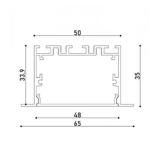 LED профіль з розсіювачем PC, 3м KLOODI KLP5035 3 - фото 2