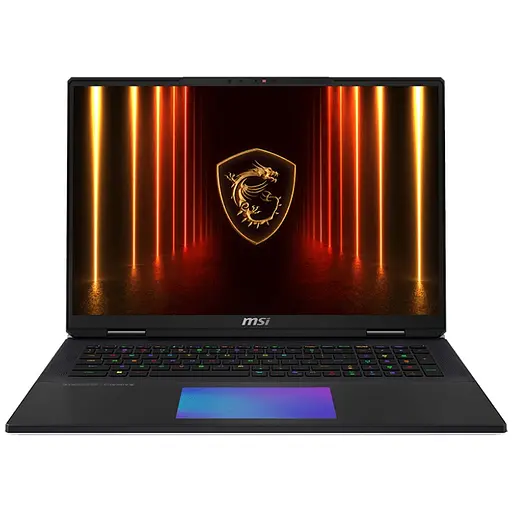 Ноутбук Ігровий MSI Titan 18 HX AI A2XWJG з процесором Intel Core Ultra 9 285HX pana la 5.5GHz, 18'', UHD+, IPS, 120Hz, Mini LED, 64GB DDR5 RAM, 2TBx1 SSD + 2TBx2 SSD 24GB GDDR7, Windows 11 Pro, Core чорний - фото 3
