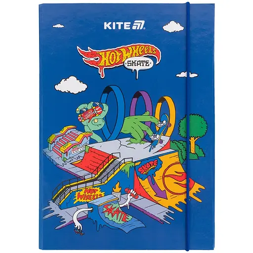 Папка для зошитів Kite Hot Wheels В5 на гумці (HW25-210-2)