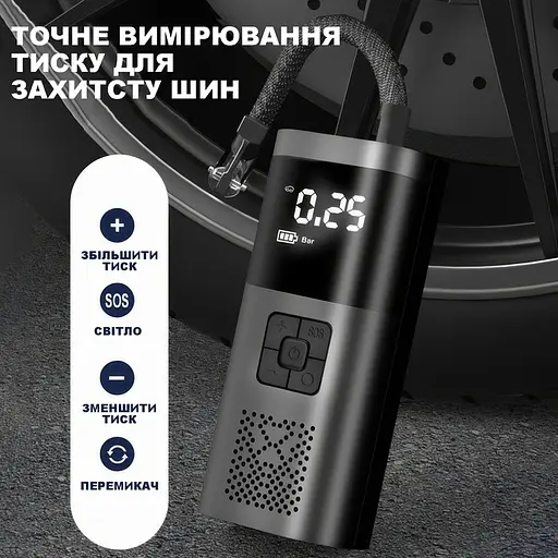 Автокомпресор XY-35 портативний 150 PSI 12В - фото 3