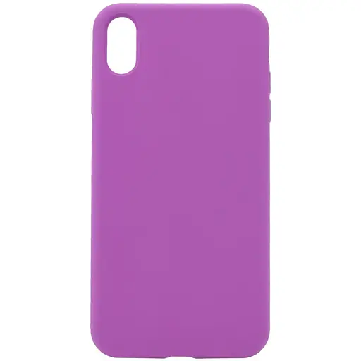 Чехол Silicone Case Full Protective AA No Logo для Apple iPhone XS Max 6.5 Фиолетовый/Grape