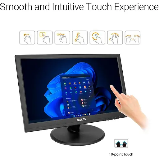 Монітор 15.6" ASUS VT169HE Touch FHD IPS 60Hz (90LM09V1-B01170) - фото 8