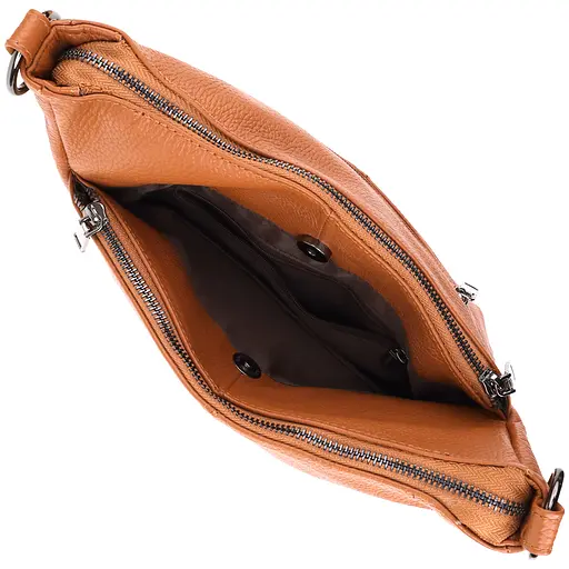 Женская сумка Vintage на два отделения из натуральной кожи 26х24х10 см sum0027604 - фото 6