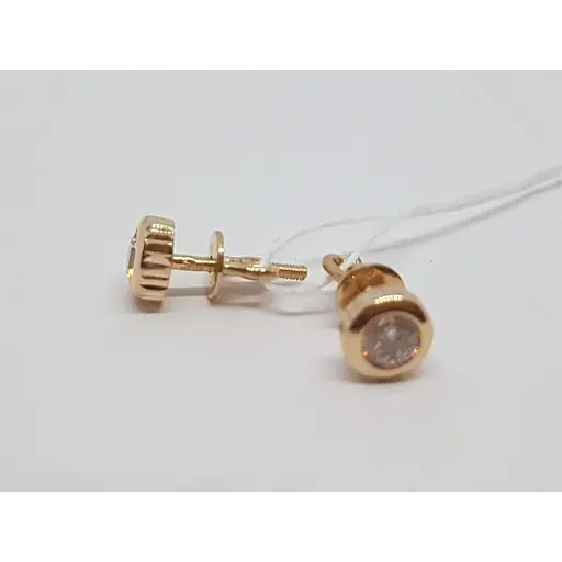 Золоті сережки Favoritum з фіанітам 211893 - фото 2