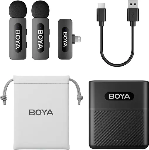 Мікрофон Boya BY-V3 Lightning Black (BY-V3) - фото 2