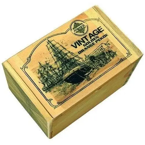Чай черный Mlesna Винтаж Голден O.P сезонного сбора деревянная коробка 125 г - фото 1